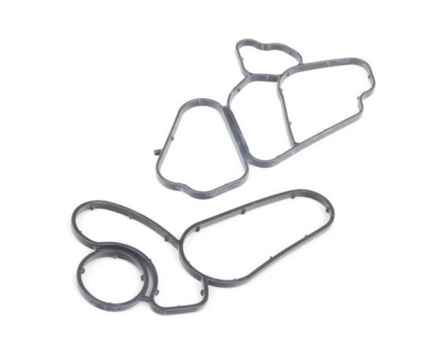 2-piece engine oil filter housing gasket set suitable for E60, E65, E90, 530d, 730d, X3, X5, X6- n