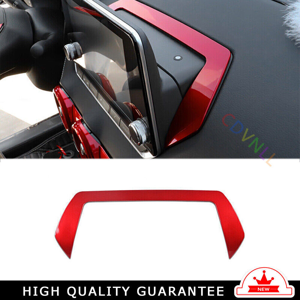 Central Console Navigation Frame Trim for Nissan Sentra Sylphy 20-22 Bright Red