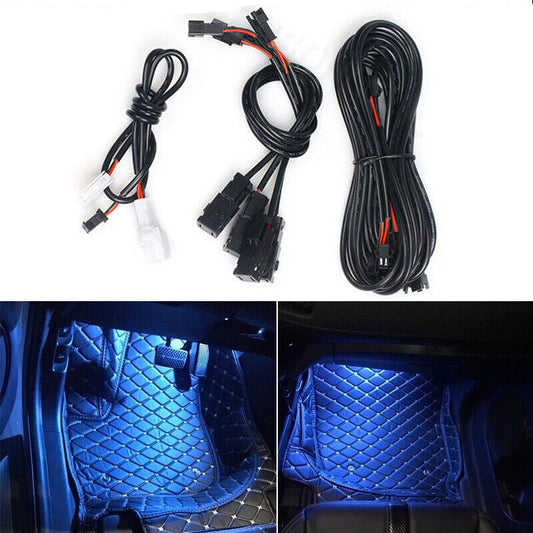 12V LED ambient lighting decorative lights, blue footlights suitable for Toyota for Camry 18-20