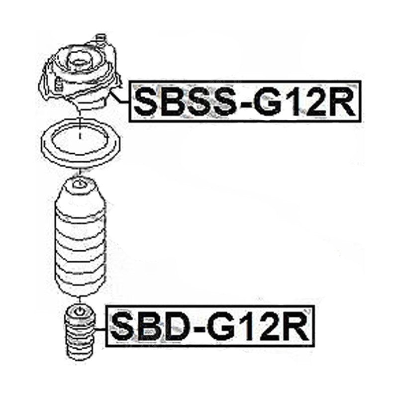 2. Rear shock absorber bracket suitable for Subaru Impreza Forester 2008-2014 20370 fg002- n