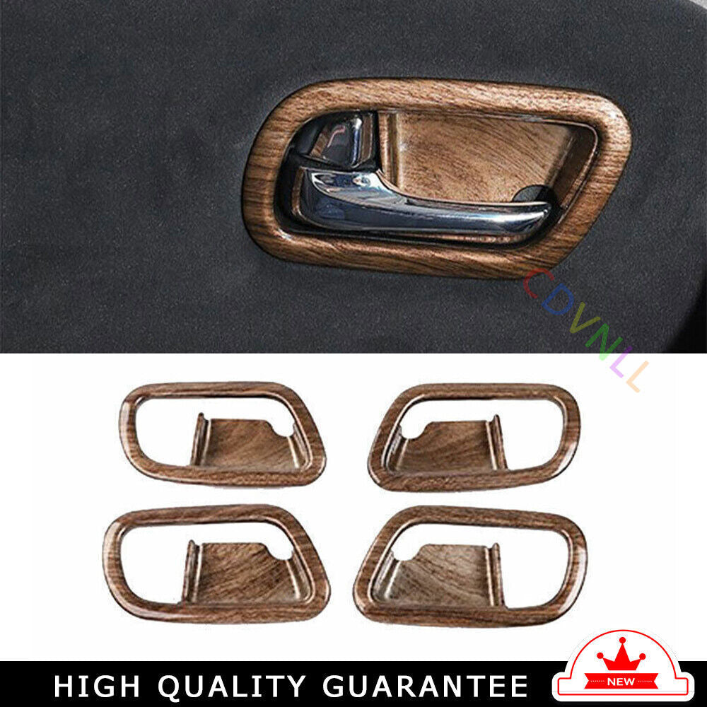 Inner Door Handle Bowl Cover Trim Fit for Nissan Armada Y62 2017-2020 Wood Grain