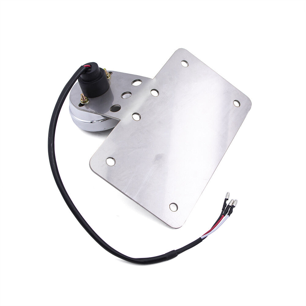 Grill Tail Brake Light License Plate Mount Bracket For Chopper Bobber Cruisers Q