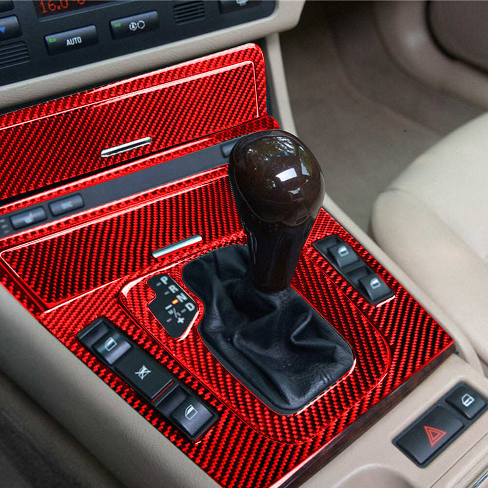 For Lancer Carbon Fiber Gear Shift Manual Gearbox Cover Trim Type A v