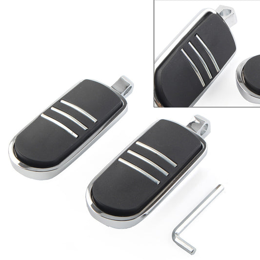 Male Foot pegs Footrest Pedal 32MM 1.25 for Harley Iron XL 883 1200 Dyna Chrome