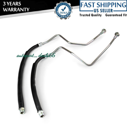 Pair Oil Cooler Hose for Mitsubishi Montero 95-01 3.0L 3.5L V6 MR204354 MR204353 Q
