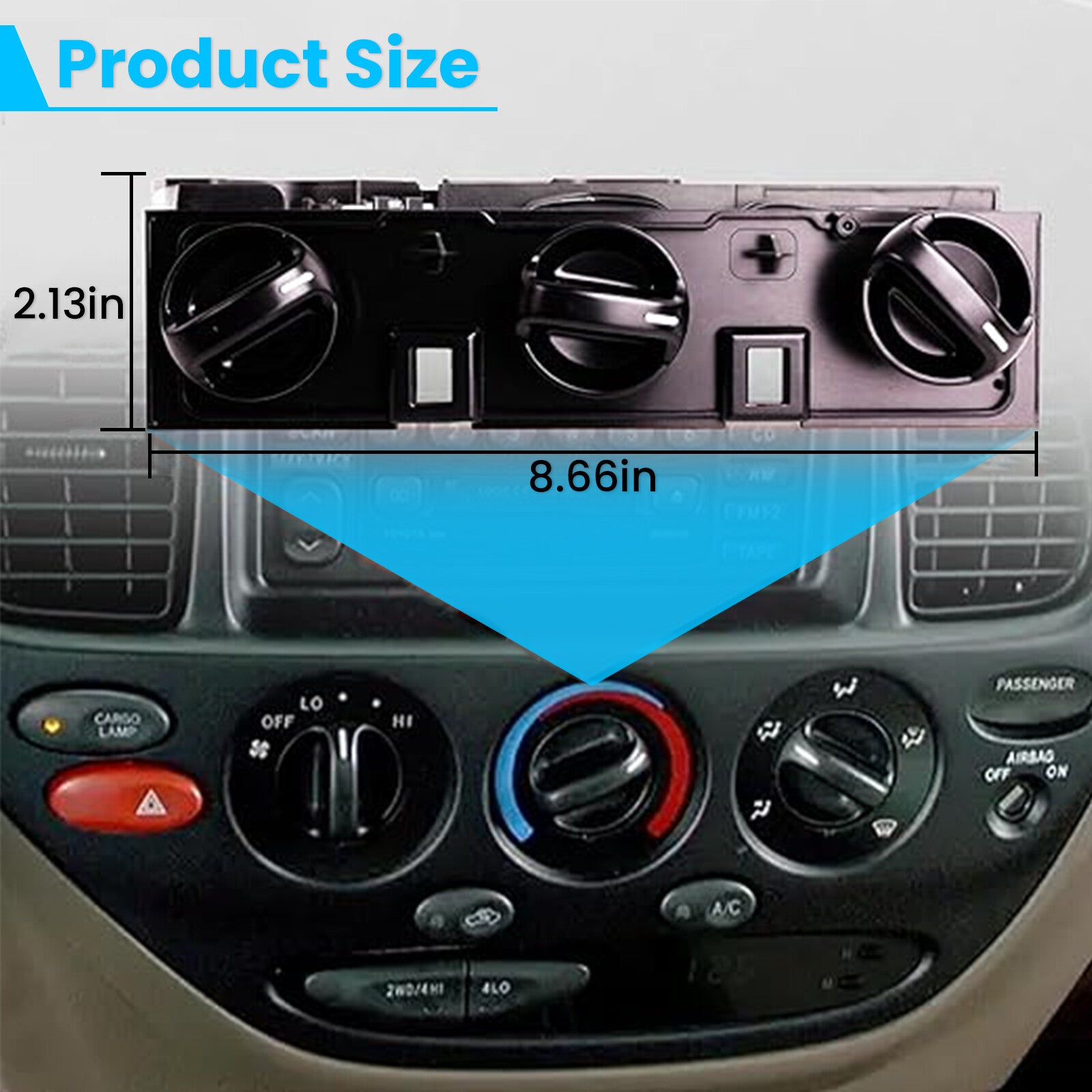 1x 559100C010 For 2000-2006 for Toyota Tundra A/C Heater Climate Control Unit Manual Q