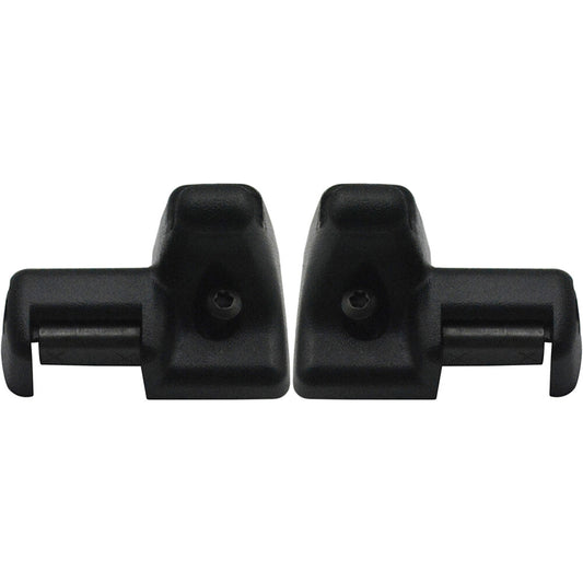 Pair Sunvisor Clips Black Fits 2003-2012 for Range Rover L322 Right  Left Front New Q