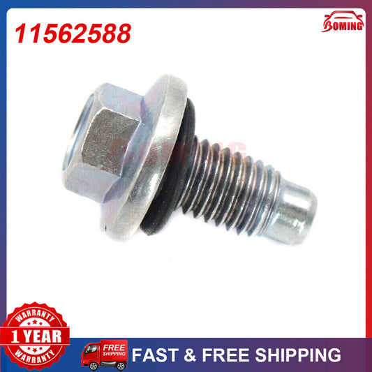 New 11562588 for Buick for Cadillac GM for Chevrolet W/O-Ring Pan Drain Plug Bolt Q