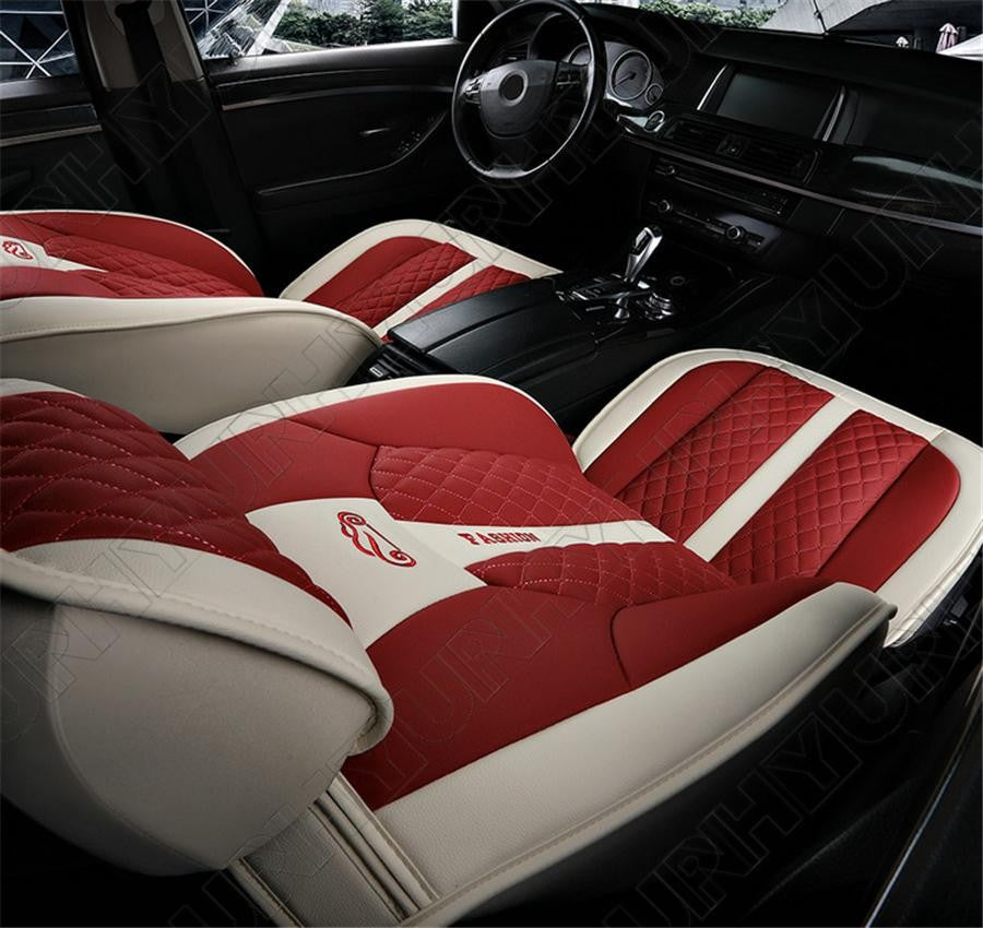 Luxury PU Leather Car for Seat Covers Front Rear For Auto Truck Van for SUV Universal Q