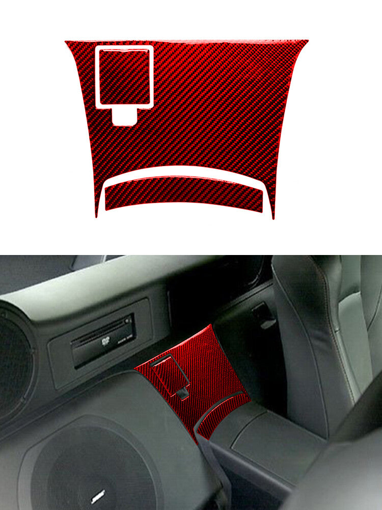 Red Carbon Fiber Driver Side Air Vent Panel Trim for Hyundai Azera 2006-2011 v