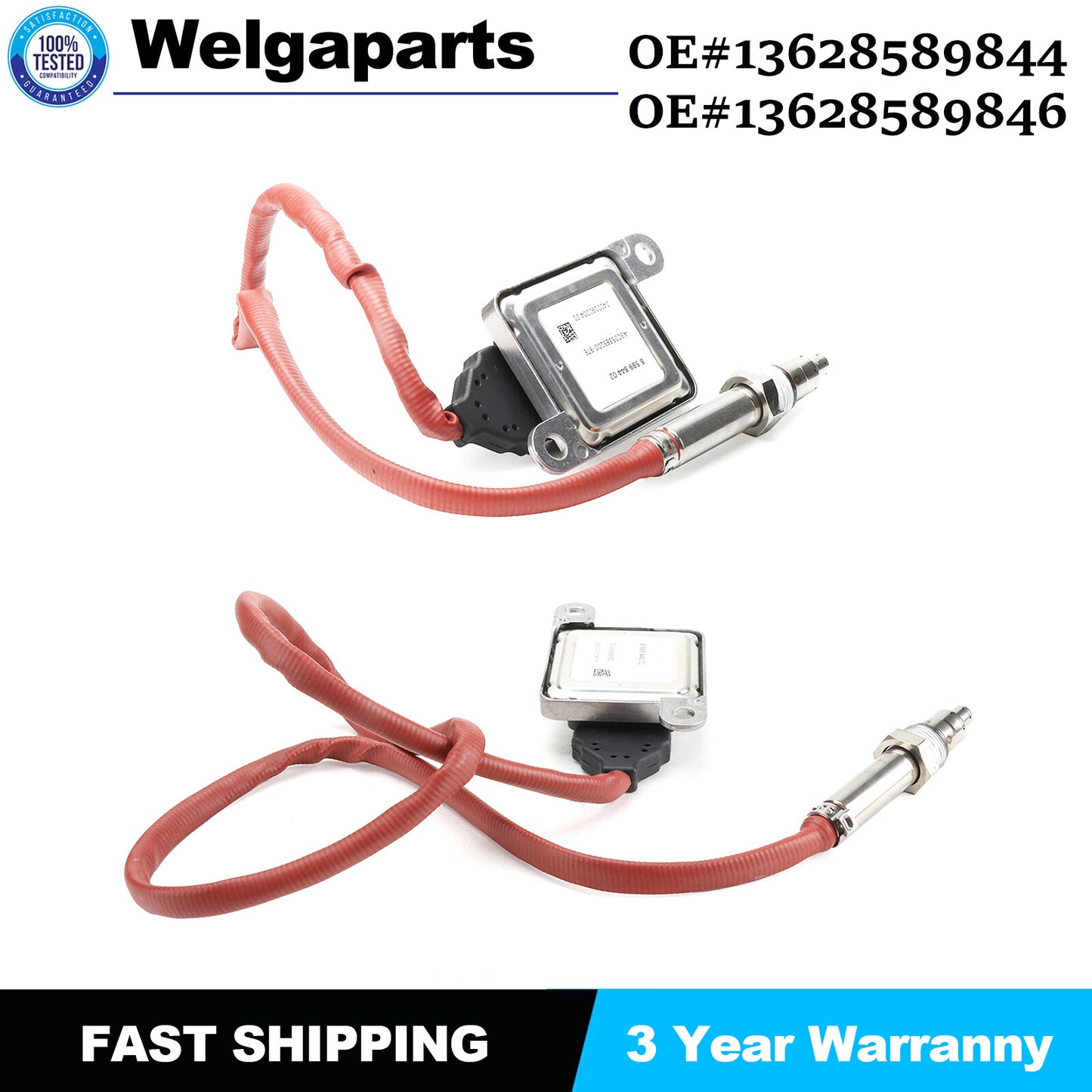 2X for BMW E70 F30 X5 328d xDrive Rear Front Nox Sensor 13628589846 13628589844