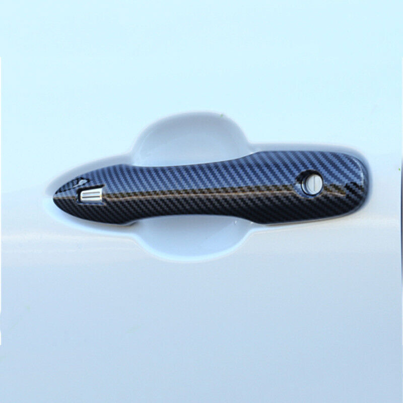 for Toyota Venza 21-2024 Carbon Fiber Style Side Door Handle Moulding Cover Trim