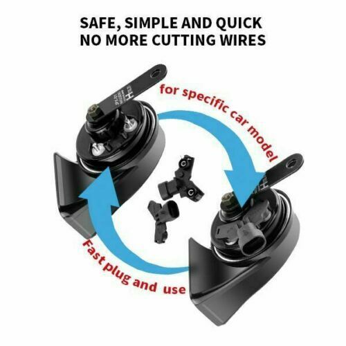 for JEEP GRAND CHEROKEE COMPASS for WRANGLER RENEGADE 12v Premium Electric Horns 2PC