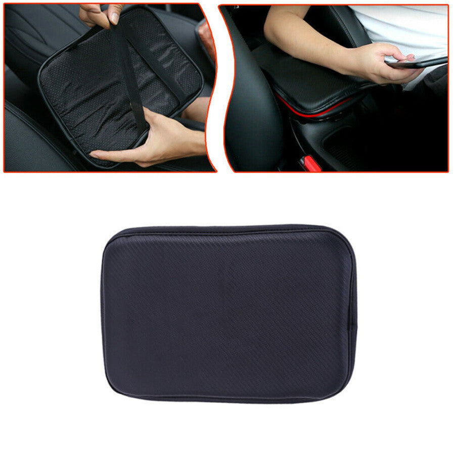 PU Leather Car Central Armrest Pad Center Console Arm Rest Support Box Mat Cover Q