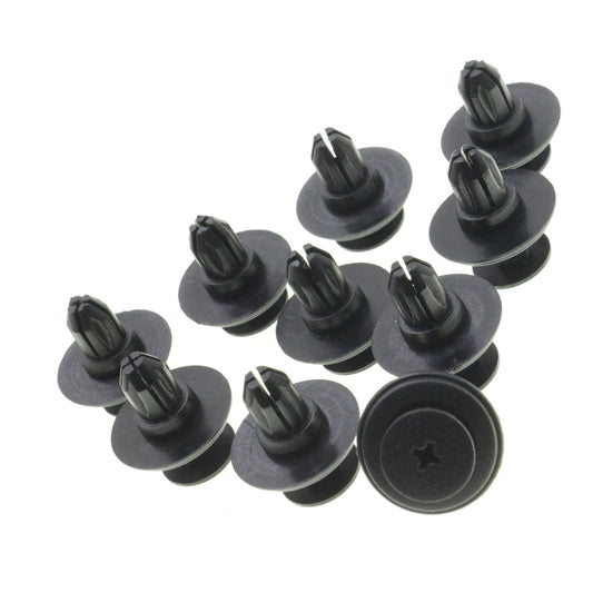 10 Pcs Bumper Fascia Push-Type Retainer Clip for Nissan for Infiniti 01553-03101