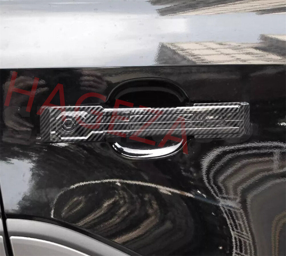 For Toyot@ for Land Cruiser LC250 2024+ Side Door Handle Panel Trim ABS Carbon Fiber