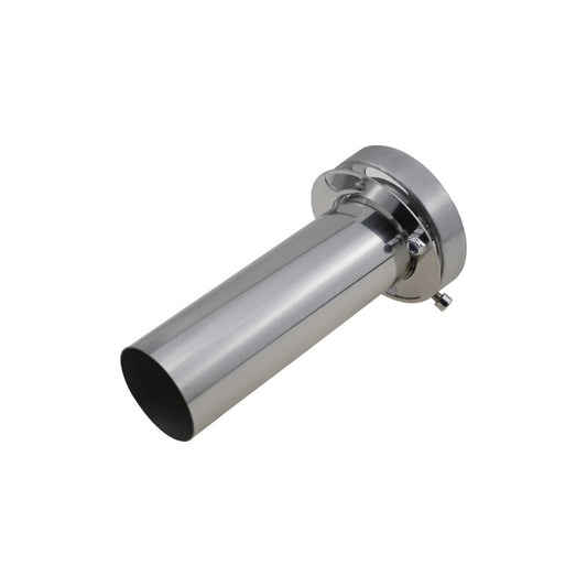 Universal 3.5-inch stainless steel exhaust muffler, round head muffler, adjustable and removable.