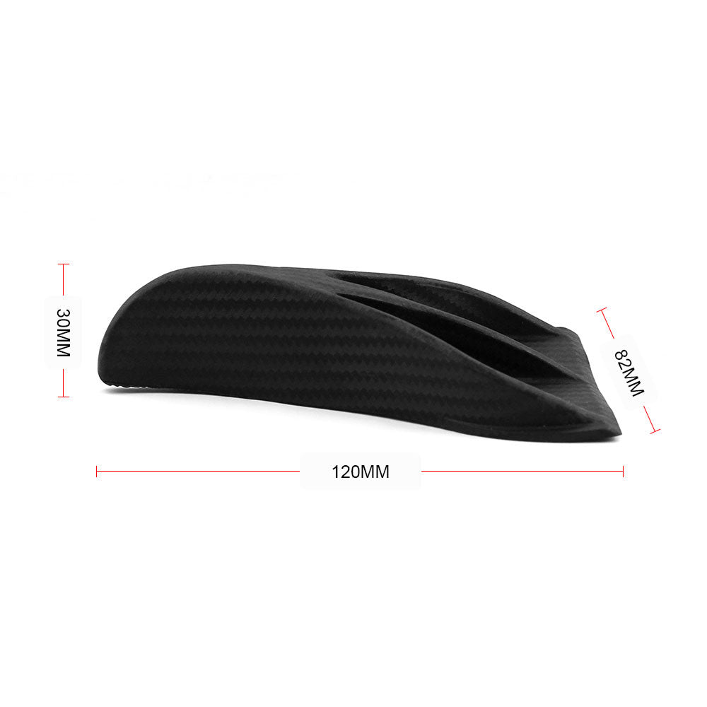7pcs Universal Auto Car Vehicle Roof Shark Tail Fin Black Vortex Decoration Kit Q