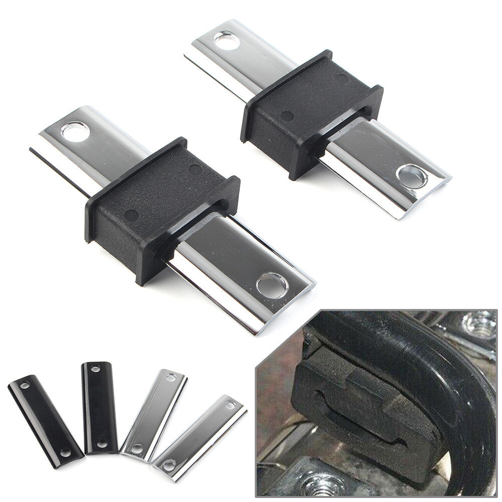 Black Muffler Hanger Bracket Kit for Harley-Davidson FLT 85-22 65723-85 65724-85A