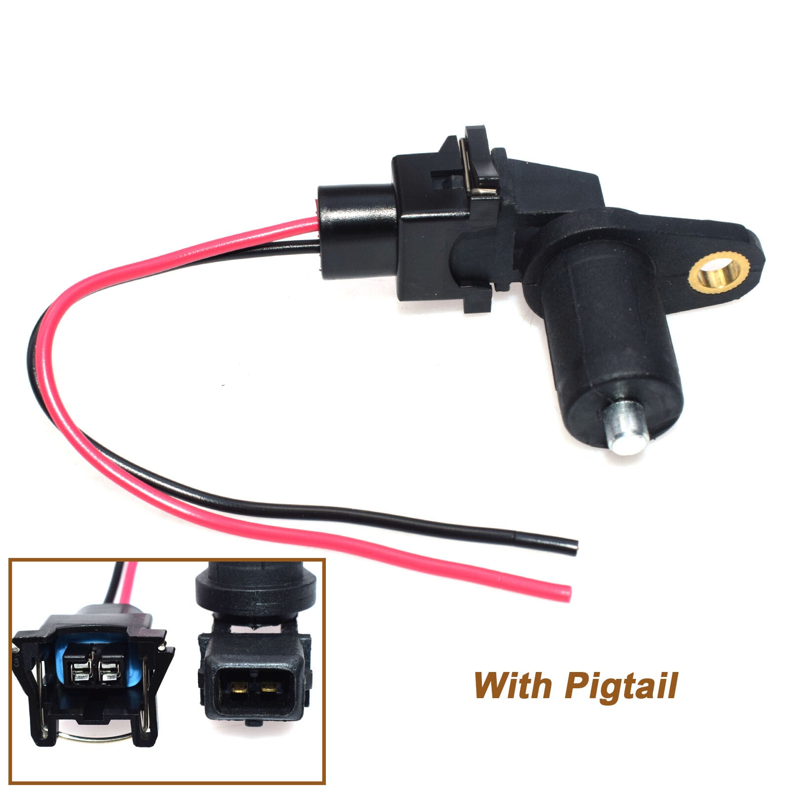 Crankshaft positioning sensor with plug suitable for E31, E38, E39, E52, E60, E61. 13627839138- n