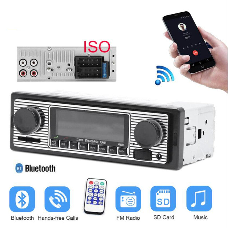 Car In-Dash Radio Player Wireless Bluetooth Stereo MP3 Audio Player 1DIN USB SD