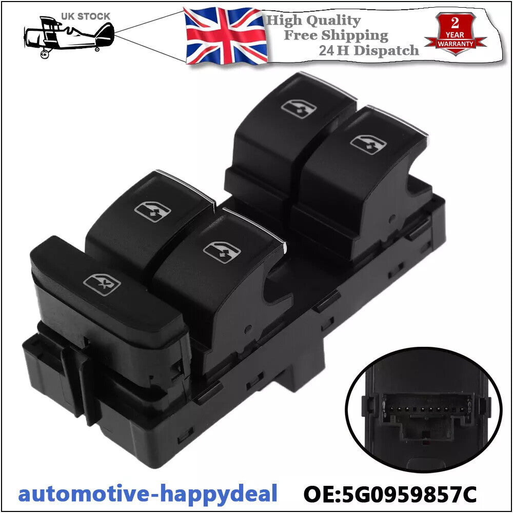 Window Master Switch 5G0959857B for VW for Golf MK7 for Passat B8 for Seat Leon 2013-2018 UK