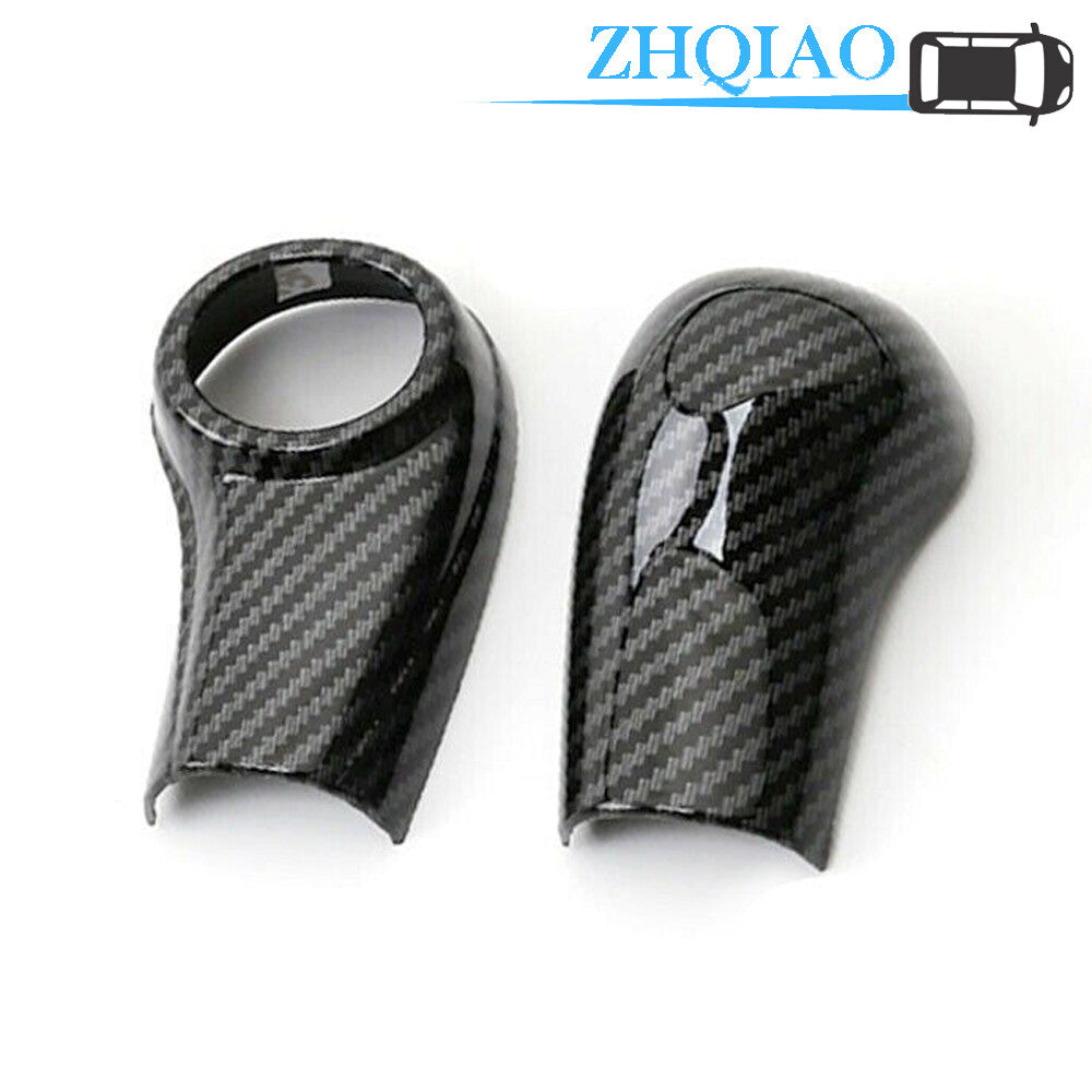 Carbon Fiber ABS Knob Gear Shift Cover Trim Fits for Honda Vezel HR-V 2016-2020