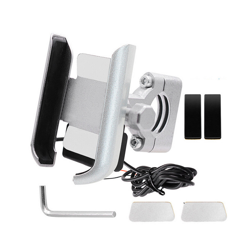 USB for Charger Cell Phone Holder Mount for Harley Davidson Motorcycle Fast Charging Q