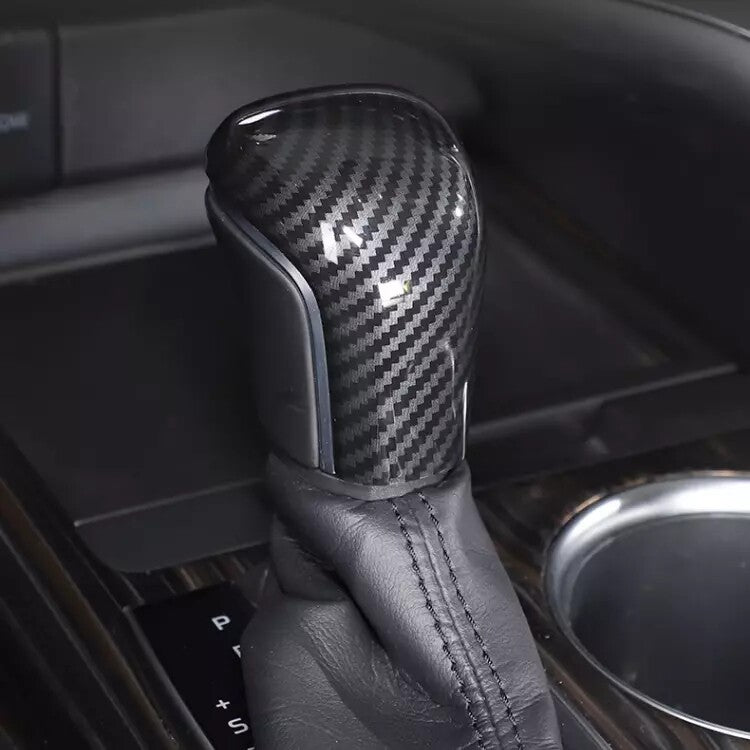 1pcs for Toyota for Camry 2018-2024 Carbon fiber look Gear Shift Knob Cover Trim