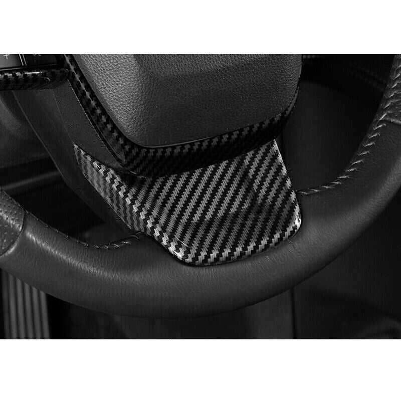 1X Carbon Fiber Style Steering Wheel U-Type Cover Trim for Toyota for Sienna 21-2024