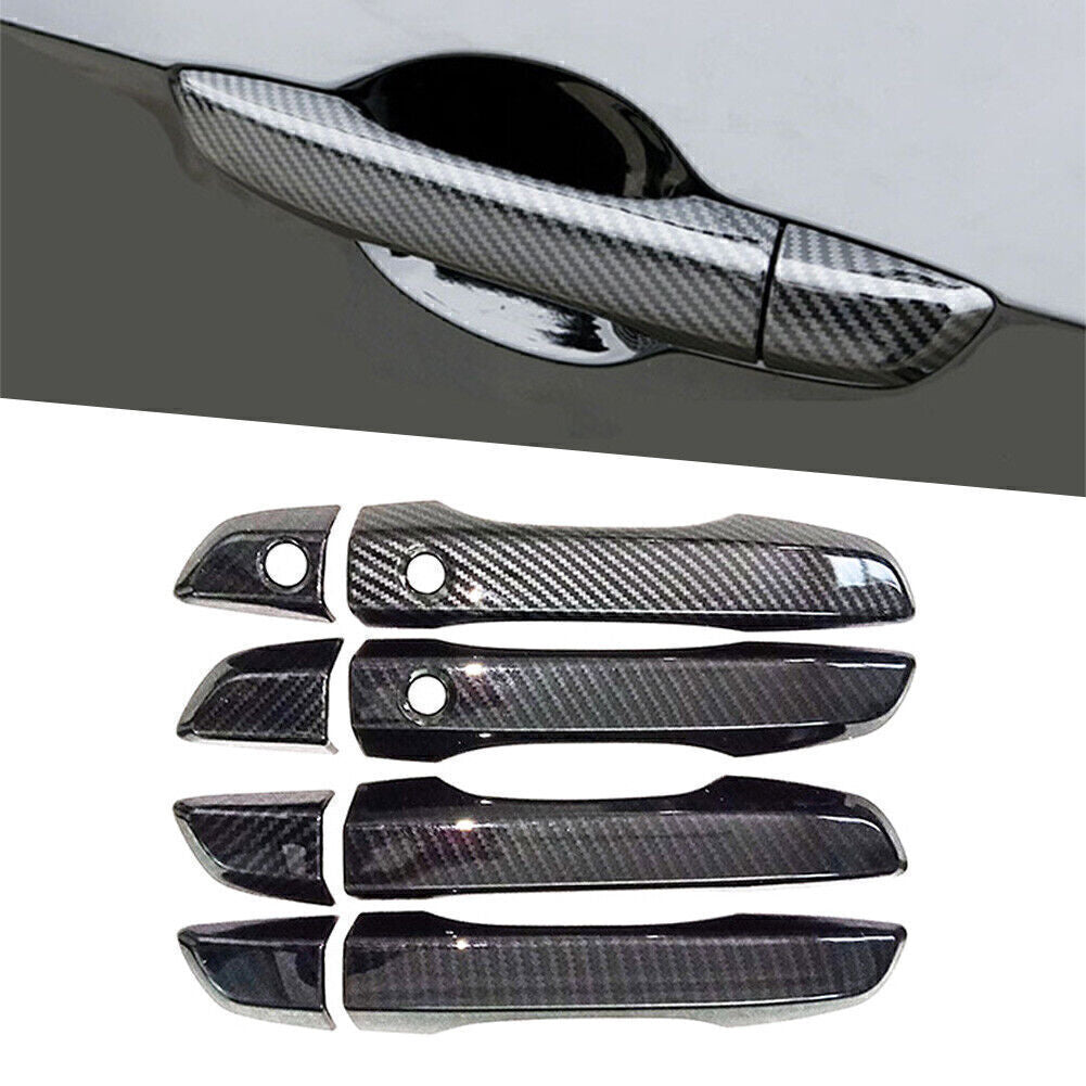 Carbon Fiber Inner Interior Door Handle Cover Trim Fit for Honda for Civic 10th 2016-20