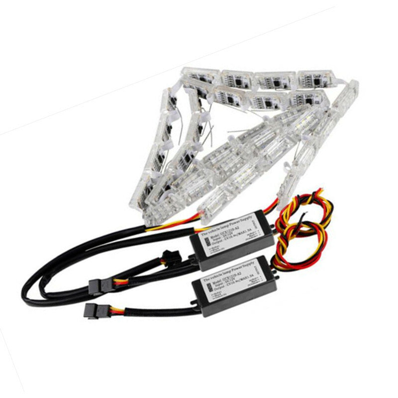 Car LED Strip DRL Sequential Flow Headlight Switchback Runners Telescopic Signal