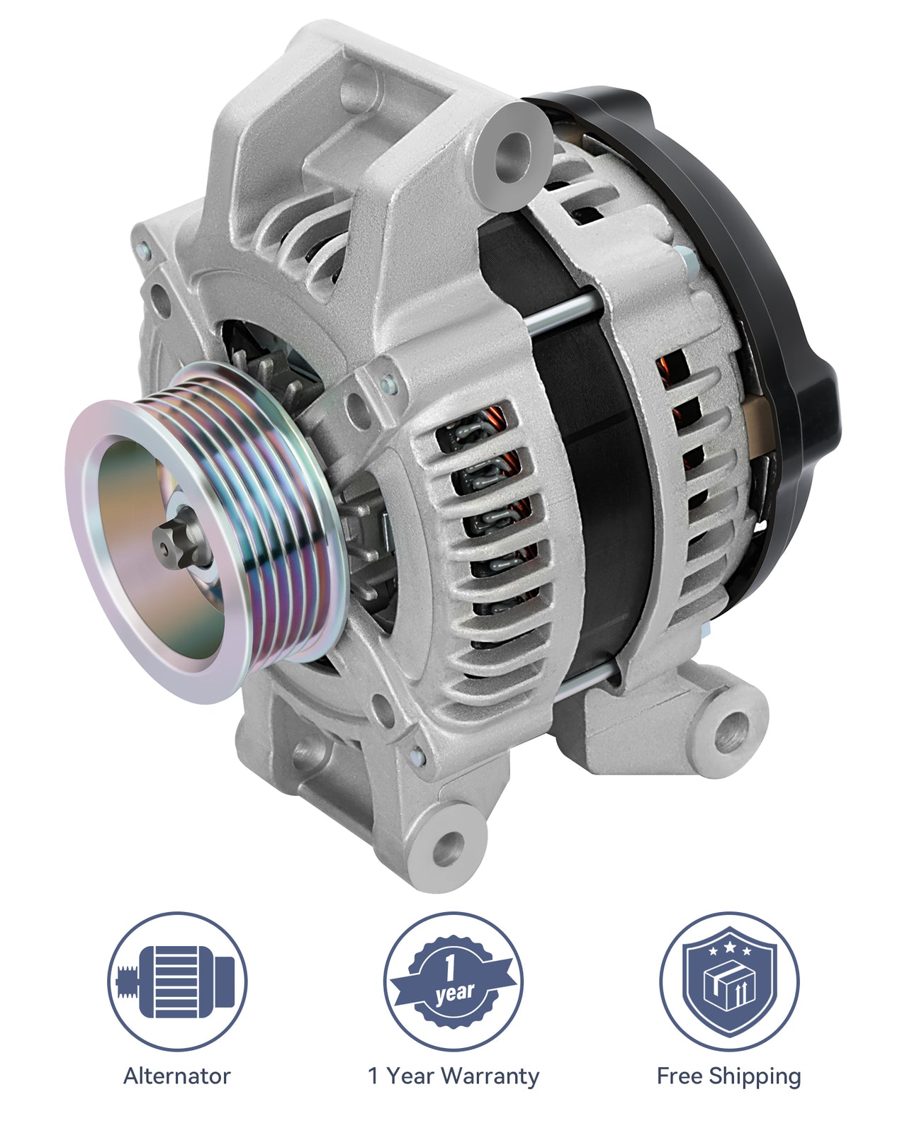 1PC New Alternator 120Amp 13868 Fit for 2001-2006 for Chrysler Sebring 2.7L V6