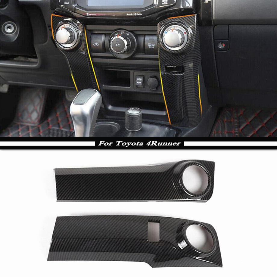 For 2010-2023 4Runner ABS Carbon Air Conditioner Switch Cover Panel Trim v