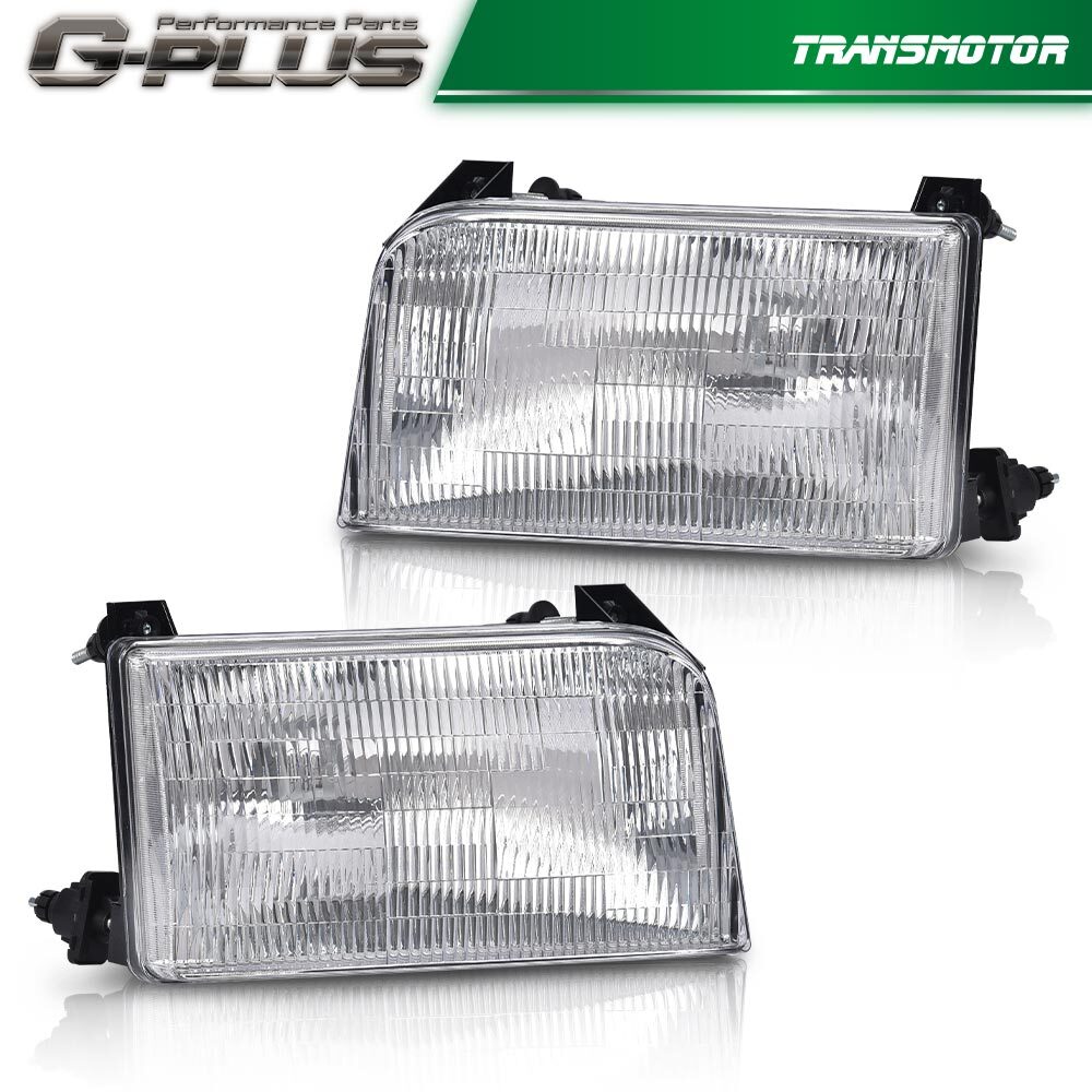 Fits 1992 - 1996 for Dual Clear Halogen Headlight Kit Left and Right - v