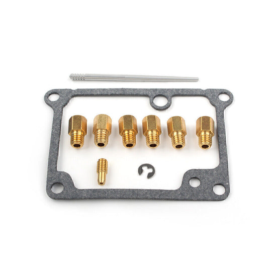 Carburetor Rebuild FULL JET KITS 6 Main Jets Pilot Needle Fit for Yamaha Blaster 200 Q