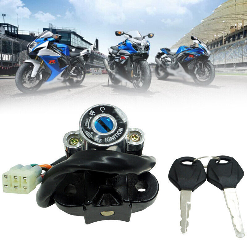 US Motorcycle Bike Aluminum Modified Lgnition Key Lock Set Kit Switch v