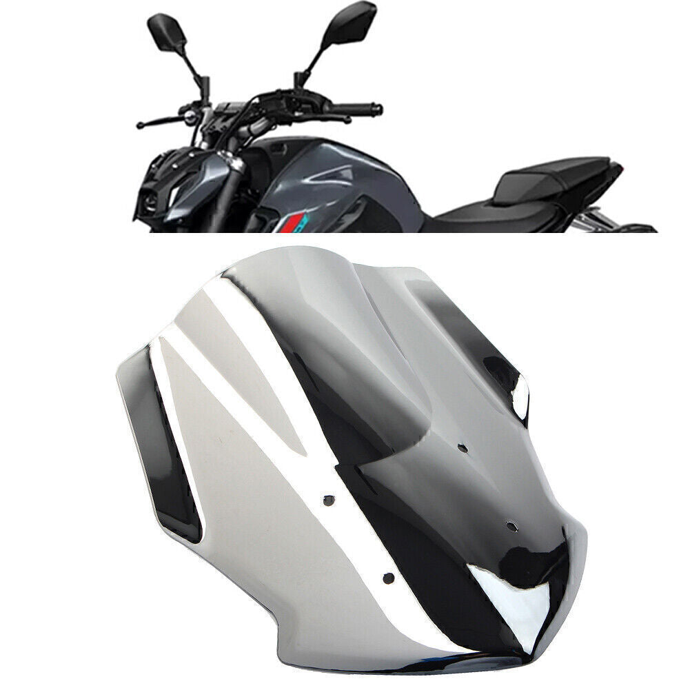 Motorcycle Windshield Windscreen Wind Deflector Silver for Yamaha MT-07 2018-20