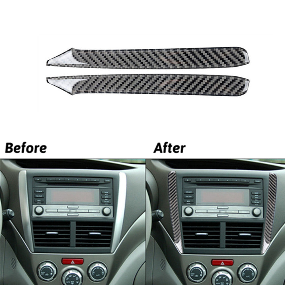 Carbon Fiber Steering Wheel Button Cover Trim For Camaro 2010-2015 v