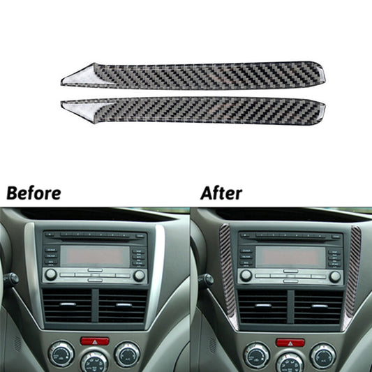 Carbon Fiber Steering Wheel Button Cover Trim For Camaro 2010-2015 v