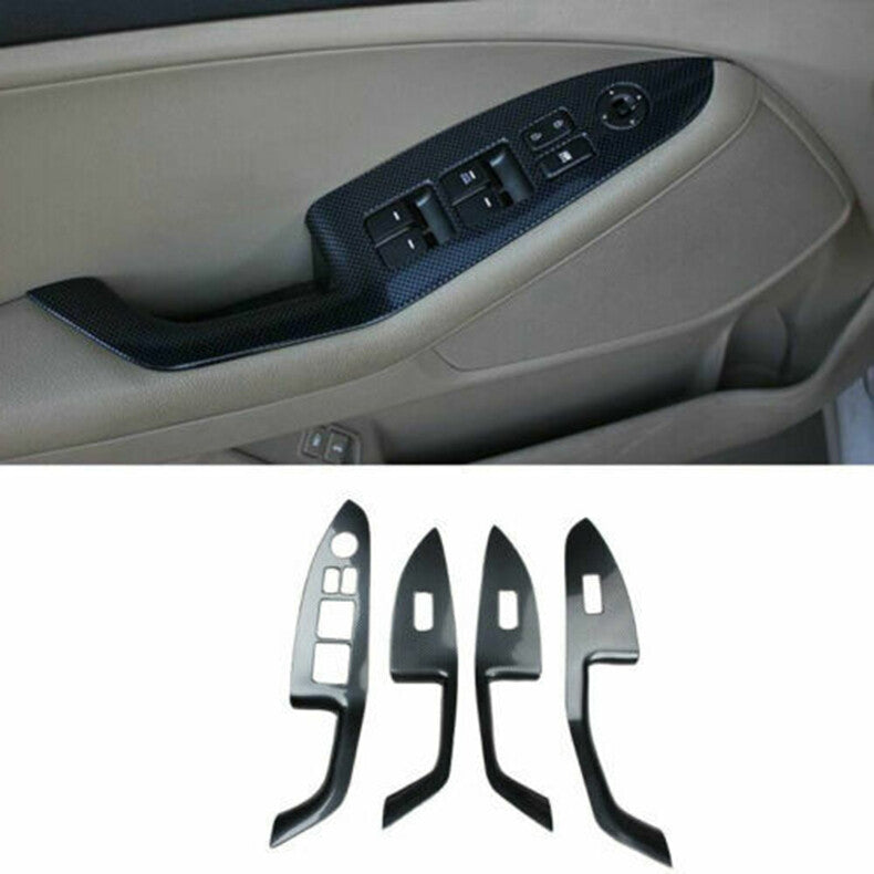 for Kia Optima 2011-2015 Carbon Fiber Interior Dash Panel Decor Cover Trim Kit