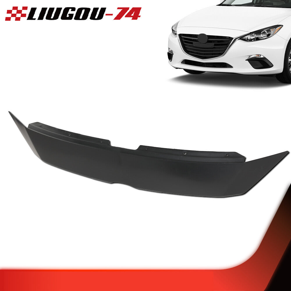Fits 2014 - 16 for Mazda 3 2014 3 Sport Upper Black Plastic Front Grille Protector 1 pcs - v