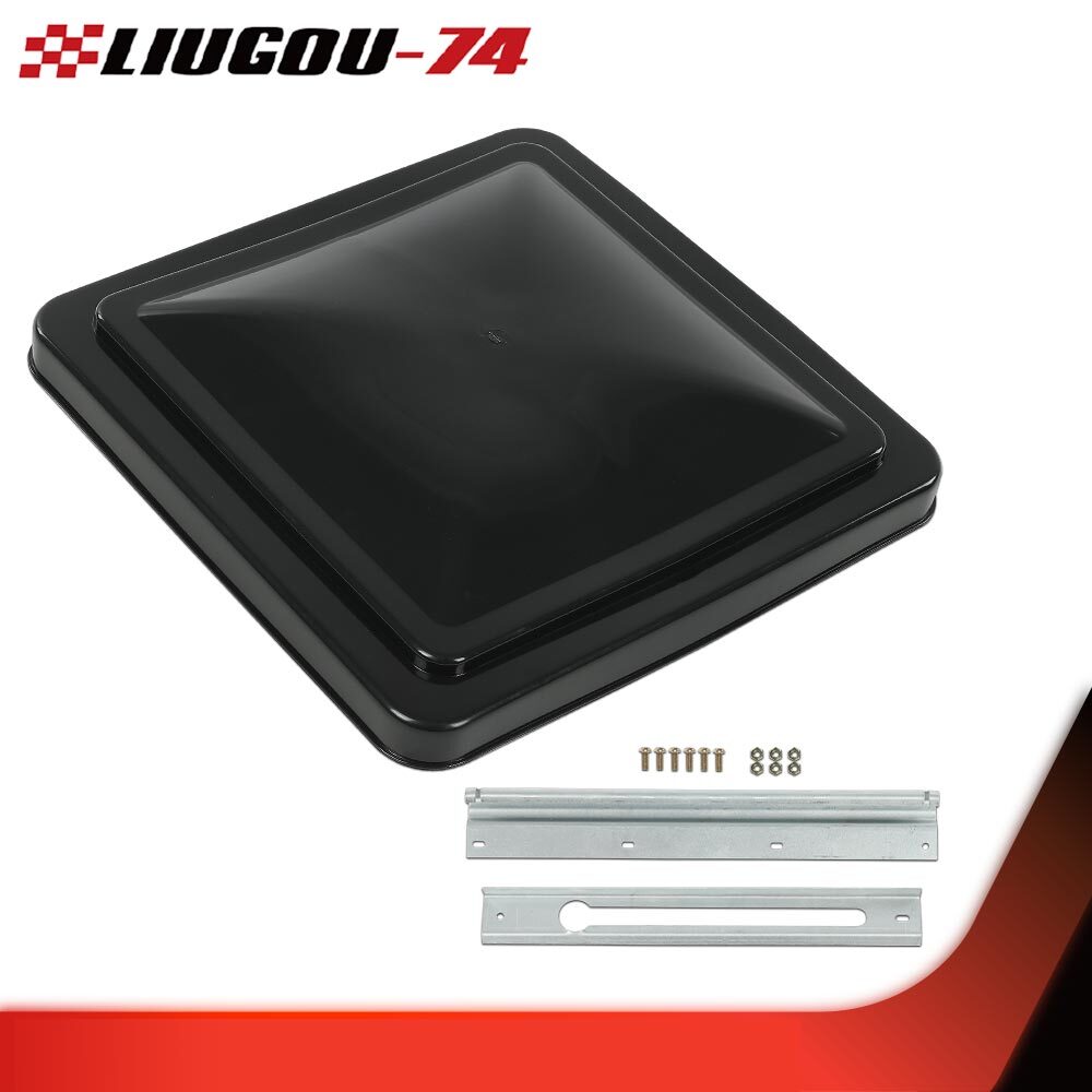 New Black 14-inch x 14-inch Replacement Roof Ventilation Cover for Campervans and Trailers Q