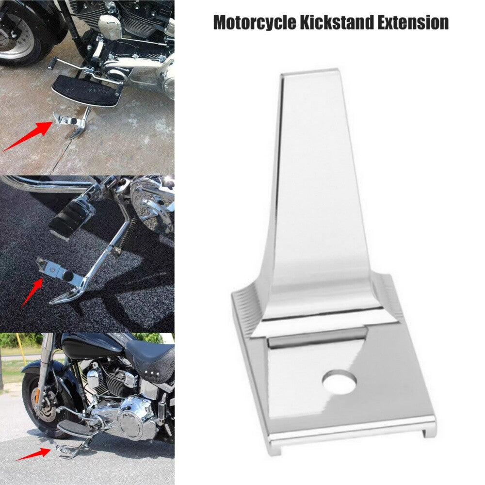 Motorcycle Chrome Stand Kickstand Extension for Harley Softail Fatboy EFI FLSTFI