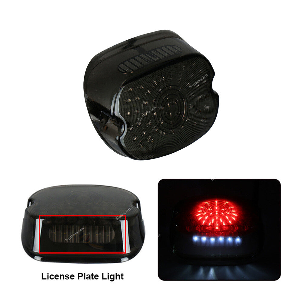Led Brake Tail Light Black For 1999 2000 2001 2002 2003 2004 2006 for Harley Q