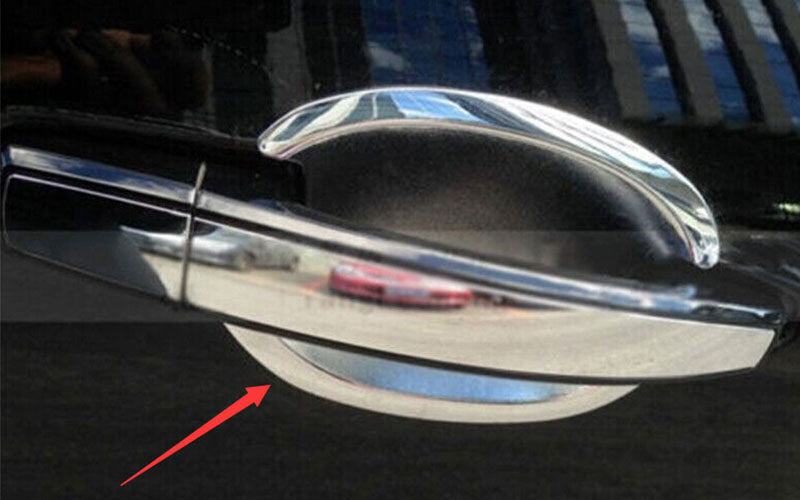 for Cadillac SRX 2010-2016 SUV Chrome Exterior Outside Door Bowl Cover Trim 4PCS