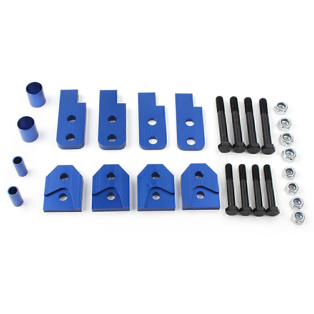 2 Full Lift Kit ATV Blue Set Fit 2004-2015 SE Sport for Yamaha Rhino 450 660 700