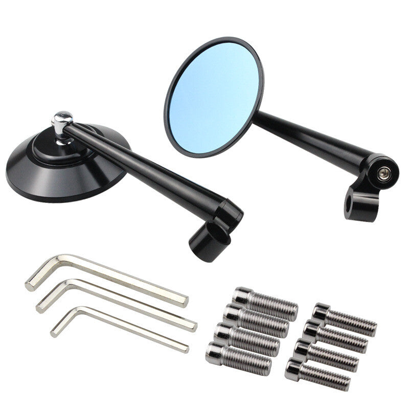 Universal CNC motorcycle rearview mirror with 10mm M8 threaded bolts for off-road bicycles. n