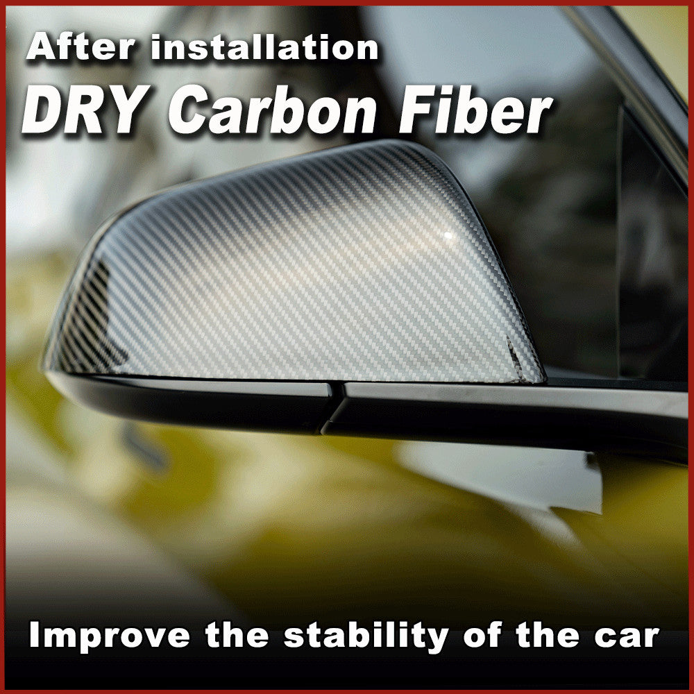 Fit for Tesla Model 3 2017-2023 Add on DRY Carbon Fiber Side Mirror Cover Caps
