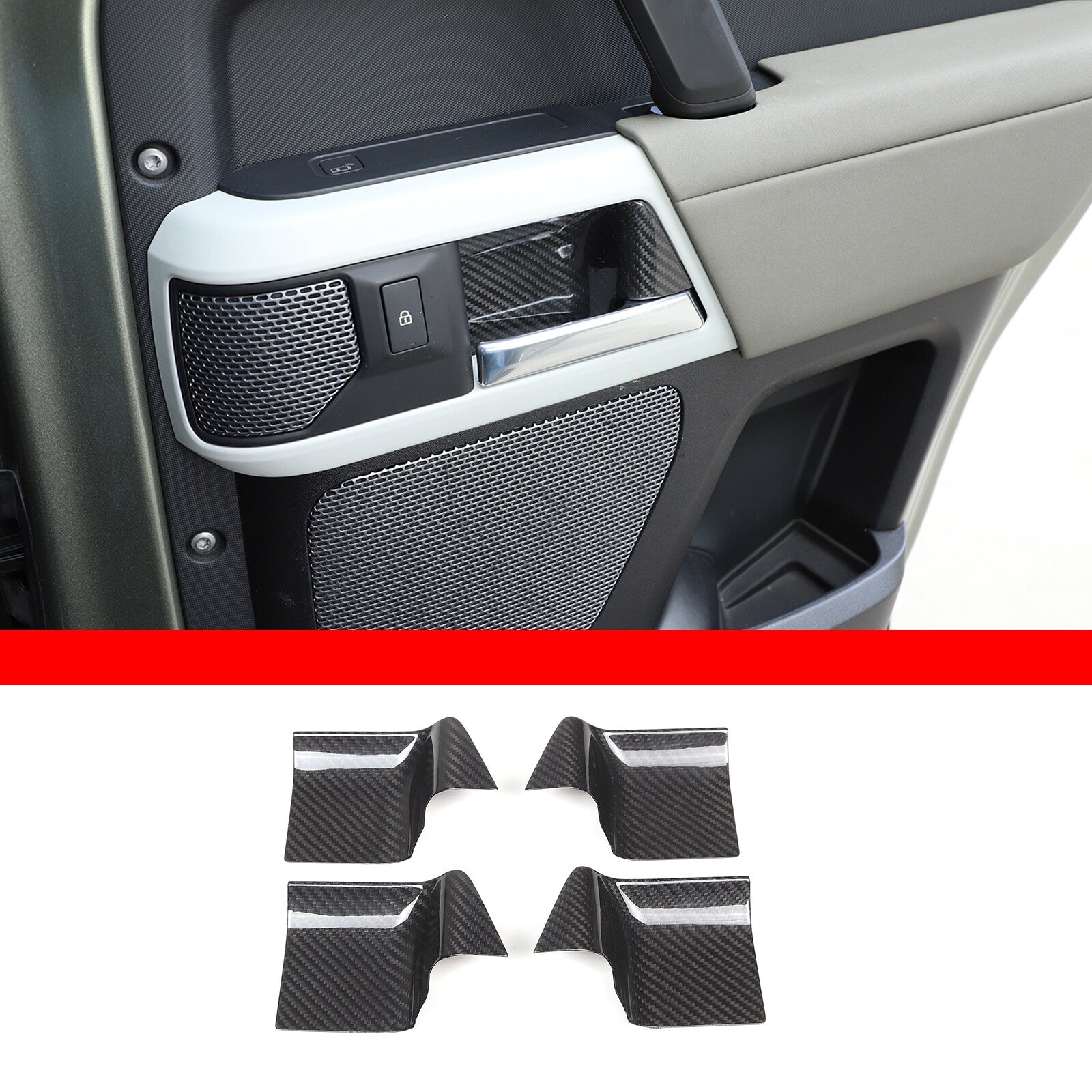 for 3 4 3GT F30 2012 - 2018 Carbon ABS Rear Vent Socket Frame Decal- v